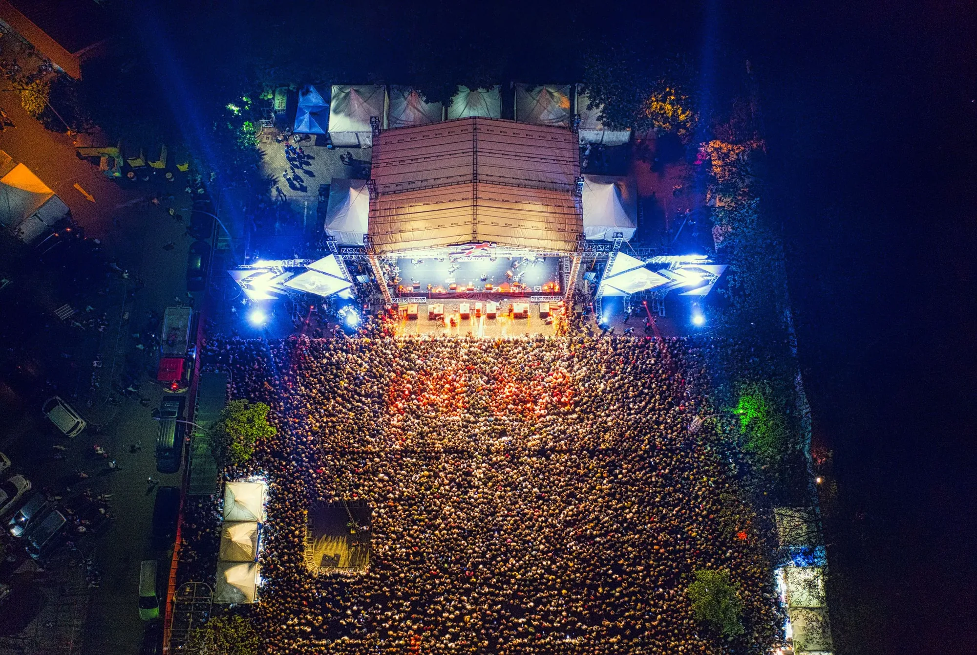 Brand Activation Drone Video photographed from an aerial drone perspective