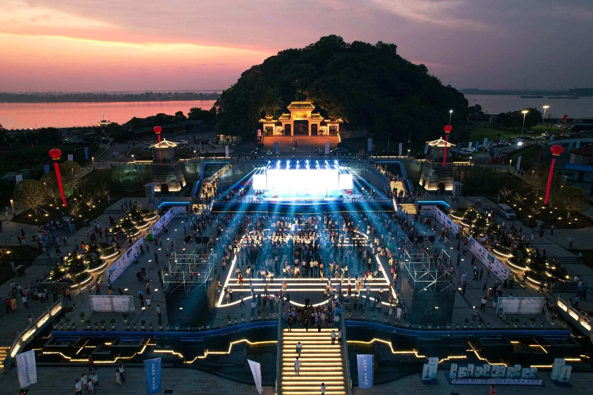 Brand Activation Drone Video photographed from an aerial drone perspective